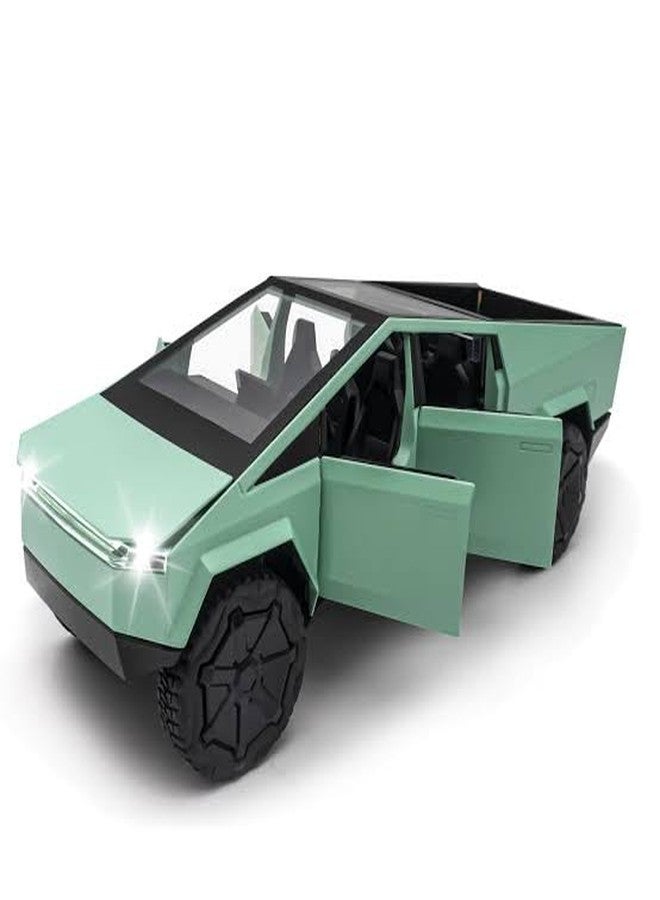 سيارة كولين أراي تسلا سايبر تراك، نموذج حصري من سبيكة معدنية، تعمل بنظام السحب للخلف، سيارة لعبة معدنية مصبوبة بأبواب قابلة للفتح، أفضل هدية للأطفال. الألوان حسب المتوفر. - Image 4